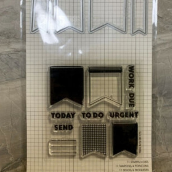 NIP Kelly Purkey Acrylic Planner Stamp & Die Set - Picture 1 of 1